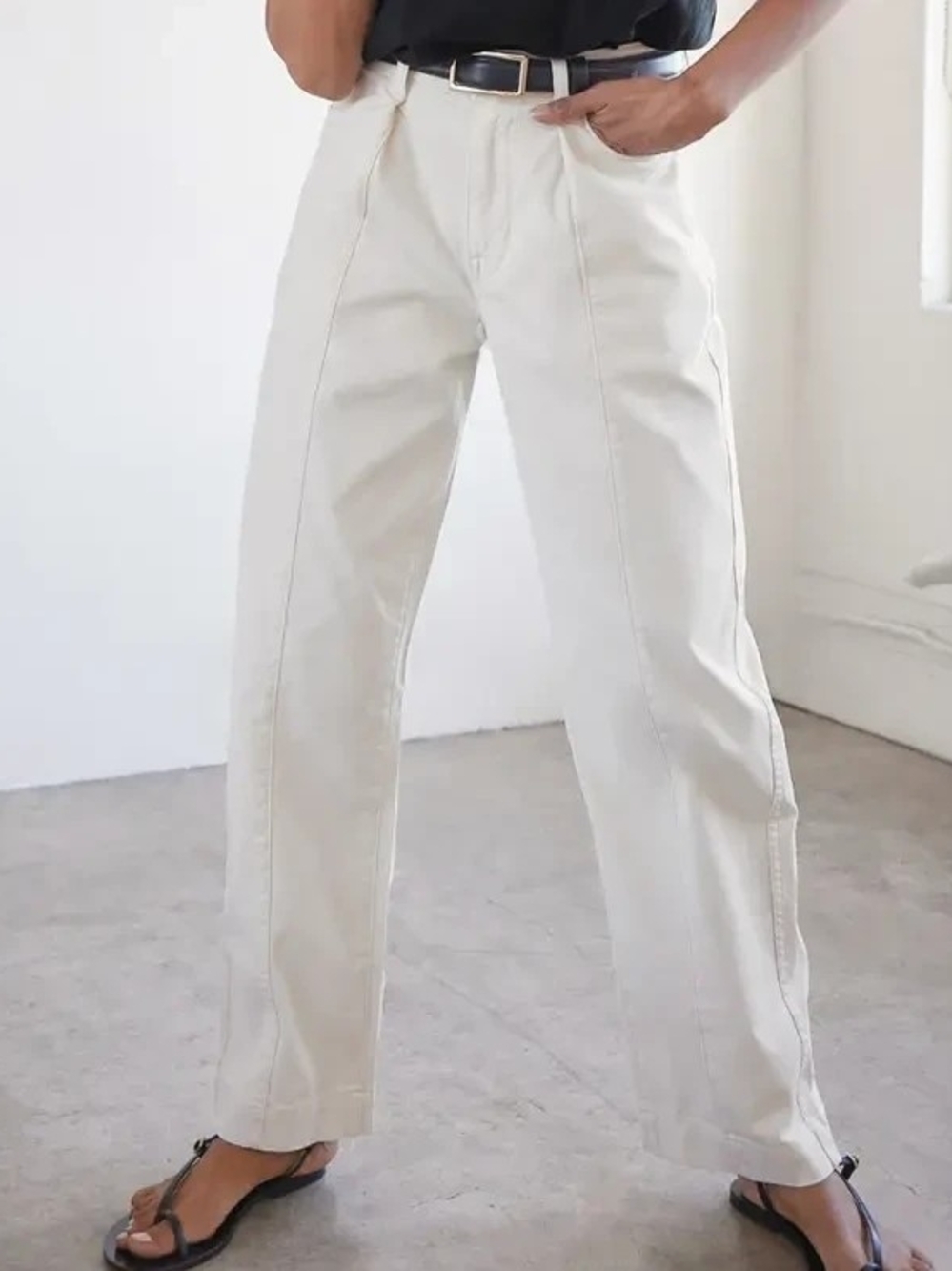 AYR The Recess High Rise Khaki Pant - Tahitian Vanilla - Size 34